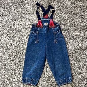 Vintage LEGO Kids Denim Overalls – Adjustable Straps, Size 5